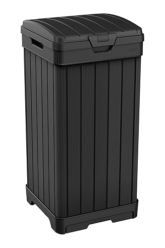 38 Gal. Trash Can with Lid and Drip Tray for Easy Cleaning