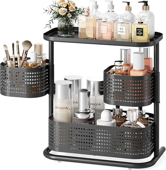 3 Tier Rotating Vanity Bedroom Storage cabinet